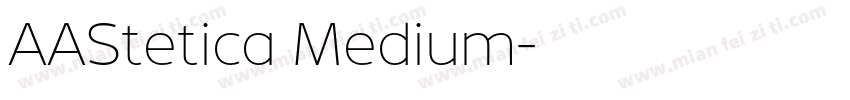AAStetica Medium字体转换